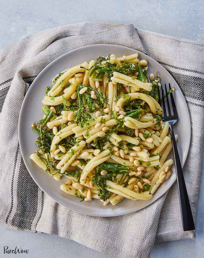 15 minute lemony broccolini pasta recipe
