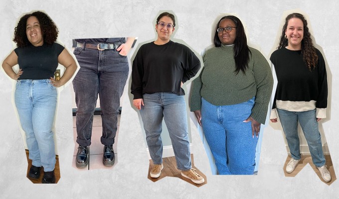 abercrombie & fitch plus-size review: five editors in abercrombie & fitch jeans