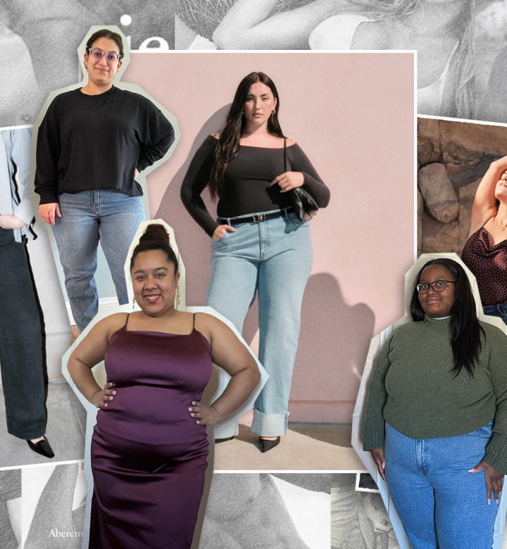 abercrombie & fitch plus-size review: abercrombie and fitch product images and five editors wearing their clothes