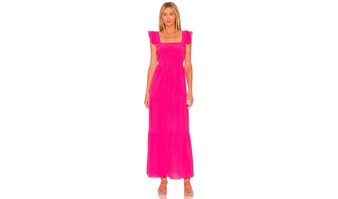 best dresses for big boobs SNDYS x Revolve Peaches Linen Dress