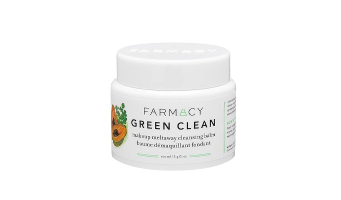 best makeup remover Farmacy Green Clean Makeup Removing Cleansing Balm