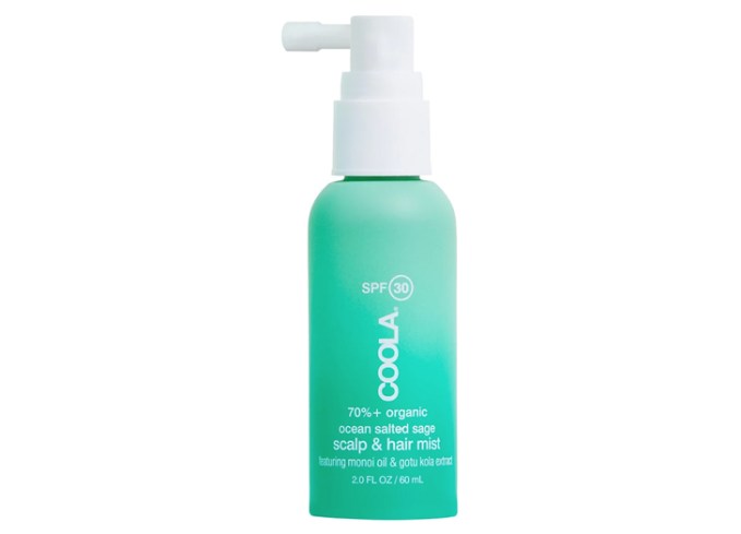 best spray sunscreen coola scalp hair mist organic sunscreen spf 30