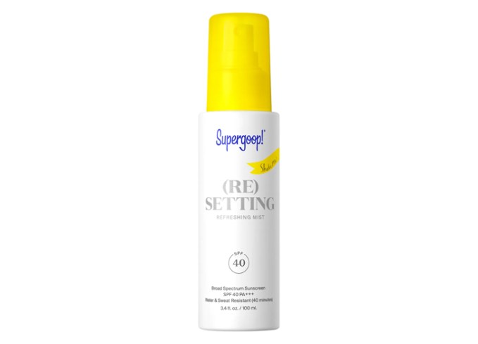 best spray sunscreen supergoop re setting refreshing mist spf 40