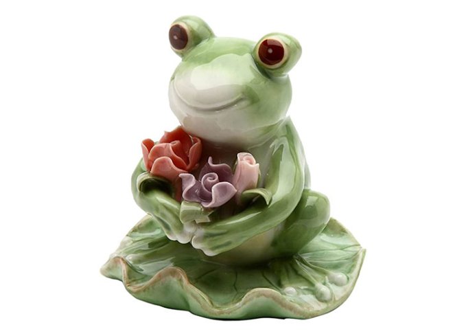 ceramic frog cottagecore