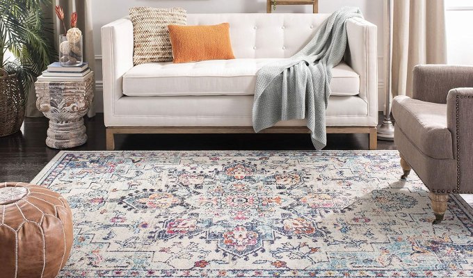 Chic Amazon Furniture 2024: Vintage Look Patterned Area Rug