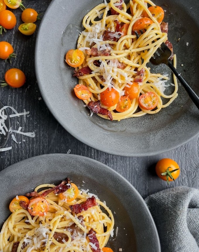 easy dinner recipes sungold spaghetti carbonara