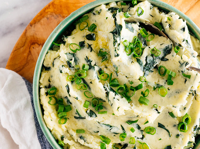 easy Irish recipes: kale colcannon