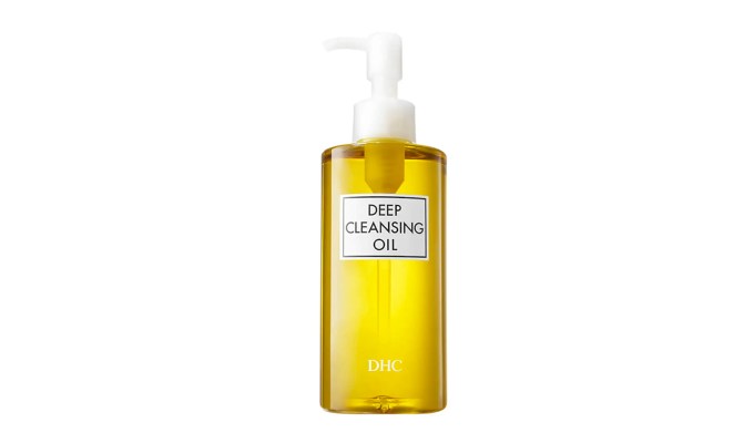 how to double cleanse DHC Deep Cleansing Oil