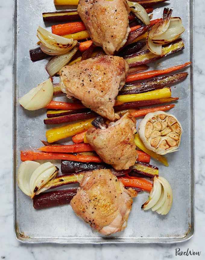 one pan roasted chicken with carrots recipe