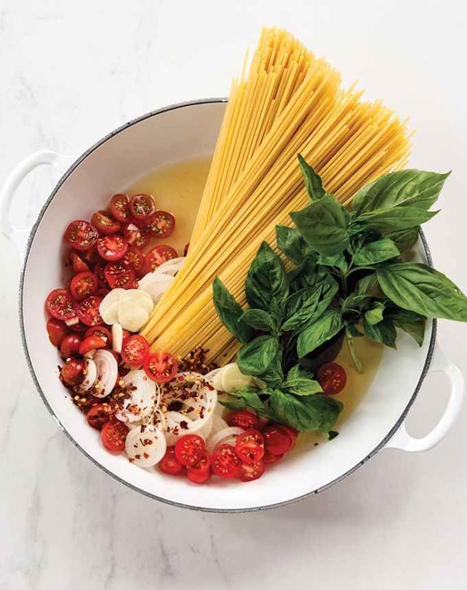 one pot tomato basil pasta recipe