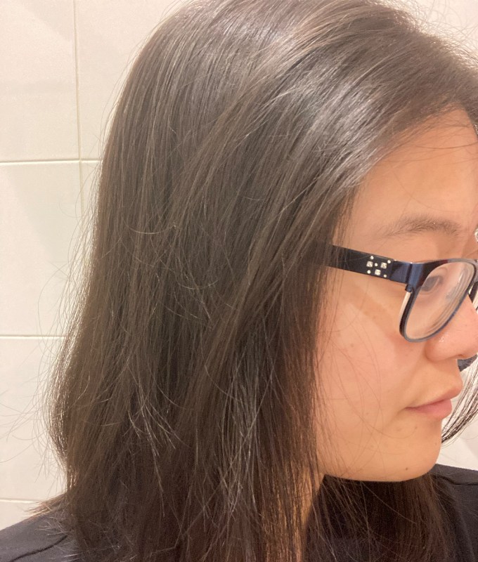 prose vs function of beauty: results after eight weeks, after blow drying: shiny, soft, silky hair