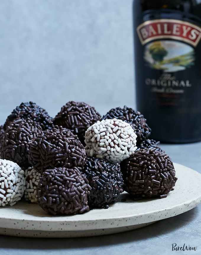st patrick's day desserts: baileys chocolate truffles
