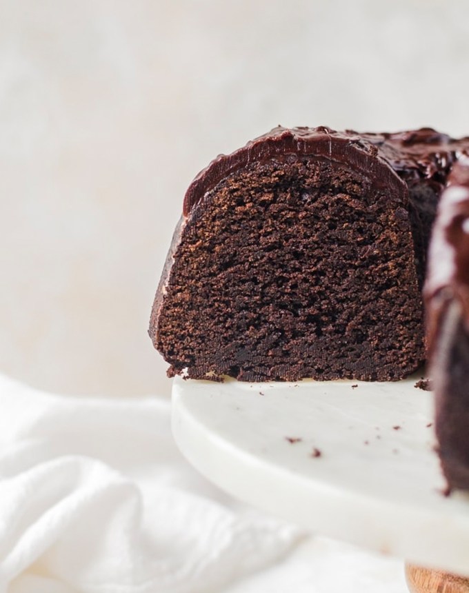 St. Patrick's Day Desserts: chocolate stout bundt cake with chocolate ganache