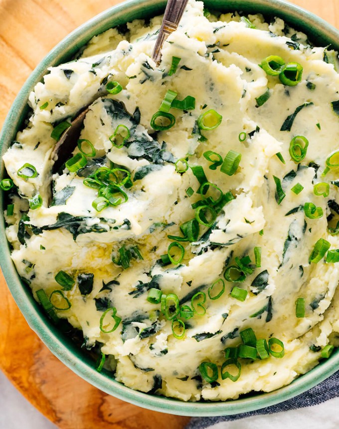traditional irish food: kale colcannon